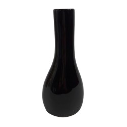 Nowoczesny wazon ceramiczny czarno złoty h 20cm