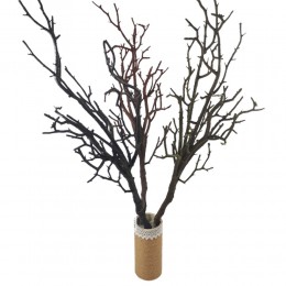 Brązowa sztuczna gałąź drzewa h 80cm / sztuczna gałązka jak żywa