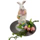Figurka królik wielkanocny ozdoba na Wielkanoc h 30cm PANI KRÓLIK