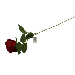 Róża sztuczna czerwona gałązka prezent na Walentynki Dzień Mamy, zdjęcie 3