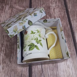 Kubek z zaparzaczem i przykrywką na prezent TEA ROSE poj. 400ml
