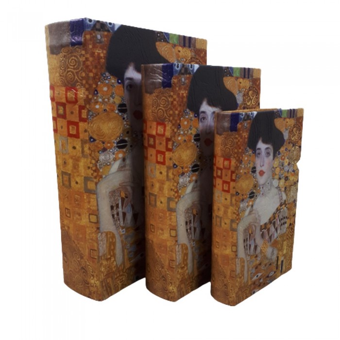 ADEL Gustaw Klimt szkatułka pudełko kasetka książka 3 szt. prezent