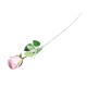 Róża sztuczna różowa gałązka 55cm / sztuczna róża jak prawdziwa