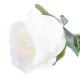 Róża sztuczna biała gałązka 55cm / sztuczna róża jak prawdziwa