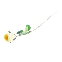 Sztuczne róże pojedyncze żółte 55cm / sztuczna róża jak prawdziwa, zdjęcie 4