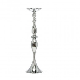 Duży srebrny świecznik metalowy wysokość h 64 cm ślub wesele
