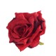 Sztuczne róże główki kwiatowe bordowe 7cm / róża główka wyrobowa