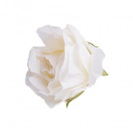 Róża główka wyrobowa ecru / sztuczne róże główki wyrobowe