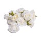 Róża główka wyrobowa jasnożółta / sztuczne róże główki wyrobowe