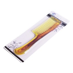Klasyczny grzebień do włosów z rączką brązowy rzadkie ząbki h 22cm
