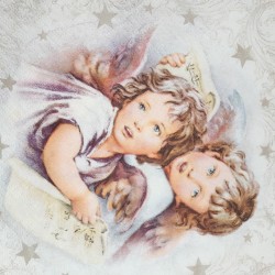 Serwetka do decoupage Christmas Angels aniołki anioł święta 1 szt., zdjęcie 4