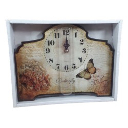 Zegar stojący na metalowym stojaku BUTTERFLY HORTENSJA, zdjęcie 3