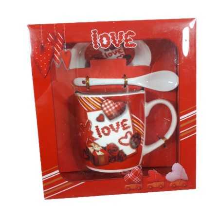 Prezent na Walentynki kubek dla Niej dla Niego LOVE poj. 300ml