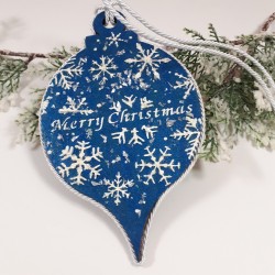 Zawieszka bombka łezka do pełnego zdobienia decoupage 21,5cm