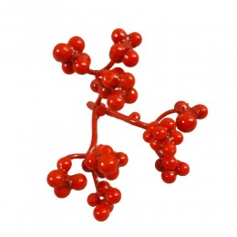 Czerwona jarzębina głóg kulki ozdobne gałązki dekoracja świąteczna