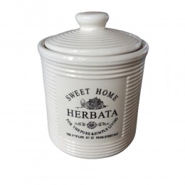 Ceramiczny pojemnik na herbatę z przykrywką SWEET HOME 400ml