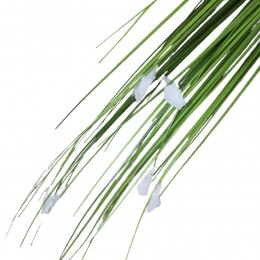 Sztuczna trawa ozdobna gałązka z białymi listkami h 110cm