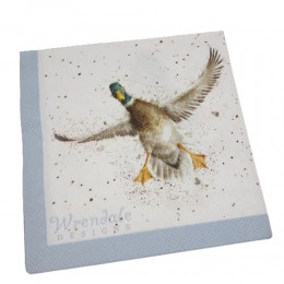 Mała serwetka papierowa decoupage 25x25cm ptaki kaczki kaczka krzyżówka