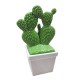 Pojemnik ceramiczny w kształcie kaktusów z biedronką / figurka kaktus