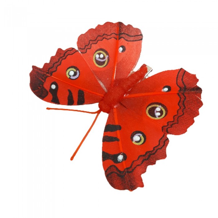 Sztuczne motyle kolorowe motylki na klipsie do dekoracji wnętrz