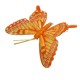 Motyle na klipsie z brokatem / sztuczne motyle dekoracja ozdoba