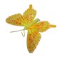 Motyle na klipsie z brokatem / sztuczne motyle dekoracja ozdoba