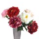 Sztuczne kwiaty piwonie / piwonia sztuczna gałązka h 60cm mix. kolorów