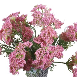 Różowy krwawnik kwiat sztuczny gałązka h 55cm / sztuczna gałązka