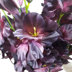 Gladiole sztuczne mieczyki kwiaty do wazonu kolor fioletowy 75cm, zdjęcie 4