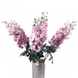 Ostróżka sztuczna gałązka pudrowy róż h 80cm/ sztuczne kwiaty