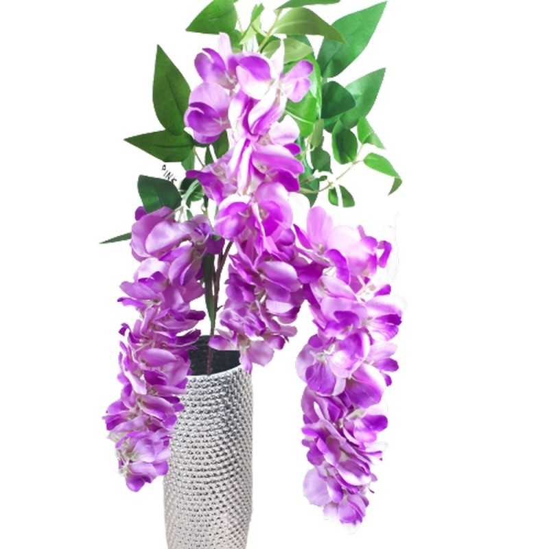 Sztuczna glicynia zwisające kwiaty / gałązka kwiatów wisteria