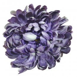 Sztuczna chryzantema główka wyrobowa fioletowa / główki kwiatowe