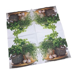Serwetka do Decoupage z Motywem Ziół