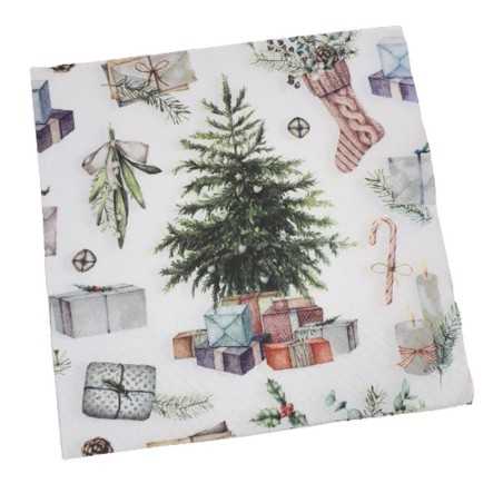 Serwetka Decoupage z Motywem Świątecznym