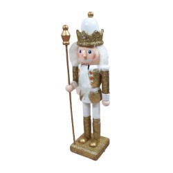 Elegancka Figurka Świąteczna - Drewniany Dziadek do Orzechów