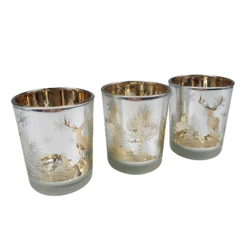 Komplet Świeczników na Tealight - Idealne Świąteczne Ozdoby do Twojego Domu