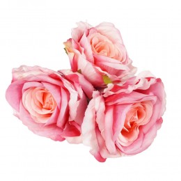 Róża Główka Wyrobowa - Różowa Cieniowana 7cm