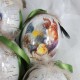 Komplet jajek akrylowych wykonanych metodą decoupage kogut kury