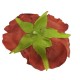 Róża główka wyrobowa bordowa 8cm / sztuczne kwiaty róże główki