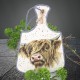Zawieszka deseczka ze sklejki decoupage sprzedam motyw krowa highland
