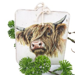 Papierowa serwetka do decoupage krowa highland cattle 1 szt., zdjęcie 4