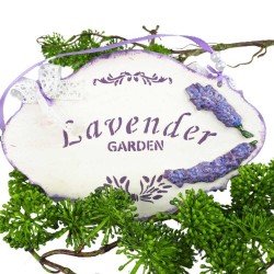 Szyld ze sklejki decoupage sprzedam deseczka 3D z lawendą