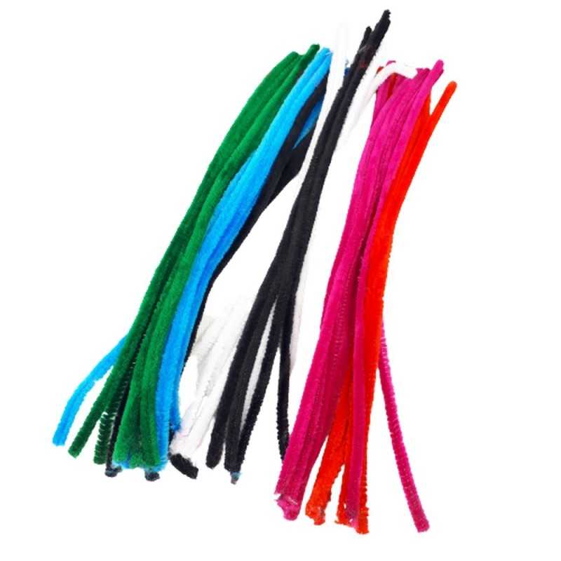 Druciki kreatywne świąteczne druty pluszowe 30 cm / wyciory 40 szt.