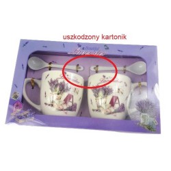 Zestaw 2 mini kubków z łyżeczkami do kawy / 2 filiżanki prezentowe, zdjęcie 4