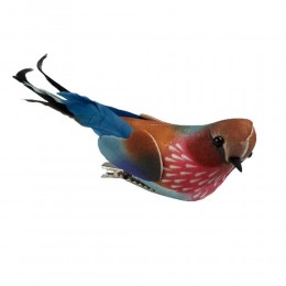 Ptak ozdobny na klipsie / kolorowy ptak z klipsem ozdoba dekoracja