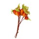 Sztuczne owoce dzikiej róży pęczek / sztuczny głóg na druciku dekoracja jesienna