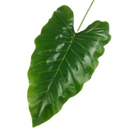 Zielony sztuczny liść dekoracyjny h 40 cm / sztuczne liście do wiązanek