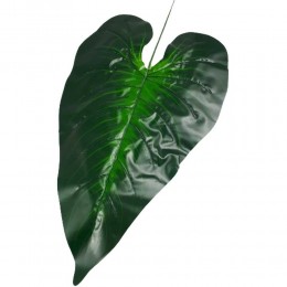 Zielony sztuczny liść dekoracyjny h 65 cm / sztuczne liście do wiązanek