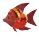 Zawieszka czerwona ryba z cekinów / dekoracja bożonarodzeniowa ryba cekiny brokat