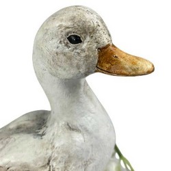 Kaczka dekoracja ozdoba / figurka kaczki białej jak prawdziwej h24 cm